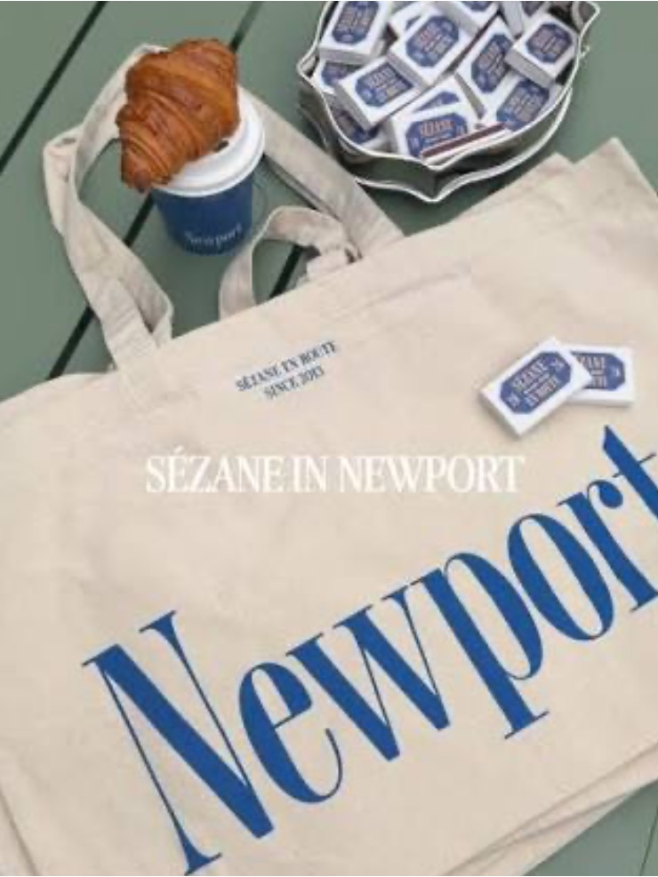 Rare Sezane X Newport En Route Tote Bag